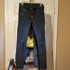 Women's Hudson Skinny Black Jeans